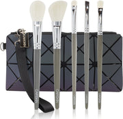 CAIRSKIN Sage Green 5 Brushes The Basics Naturals - Face Blush & Shaping Brush