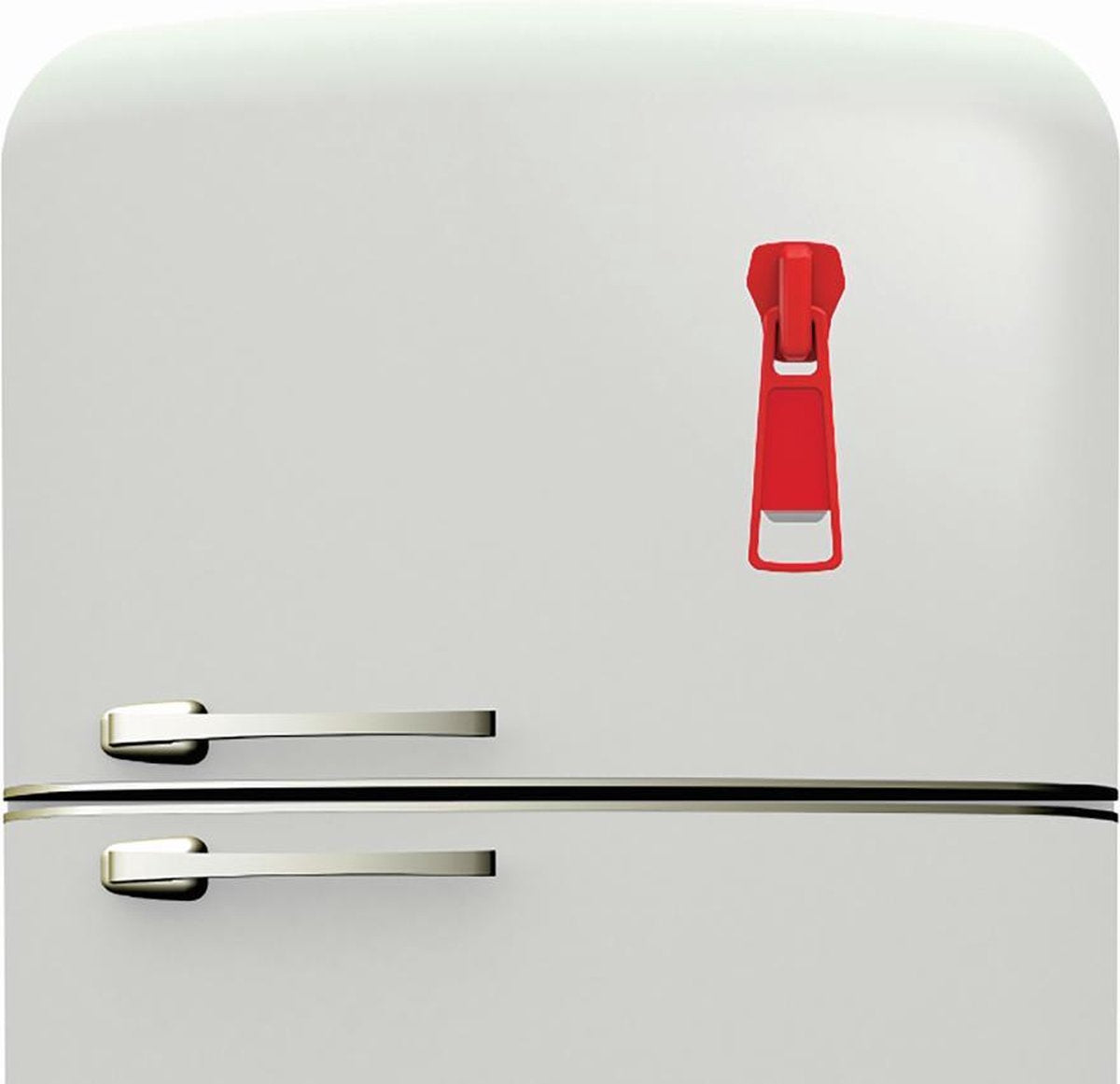 Bitten Zipper Opener Plastic Red