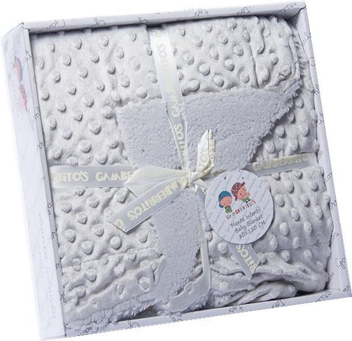 Gamberritos Babydeken Fleece 80 X 110 Cm Grijs