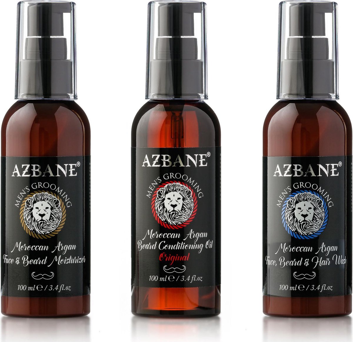 Azbane | Baardverzorging Set - Baard Olie - was & moisturizer.