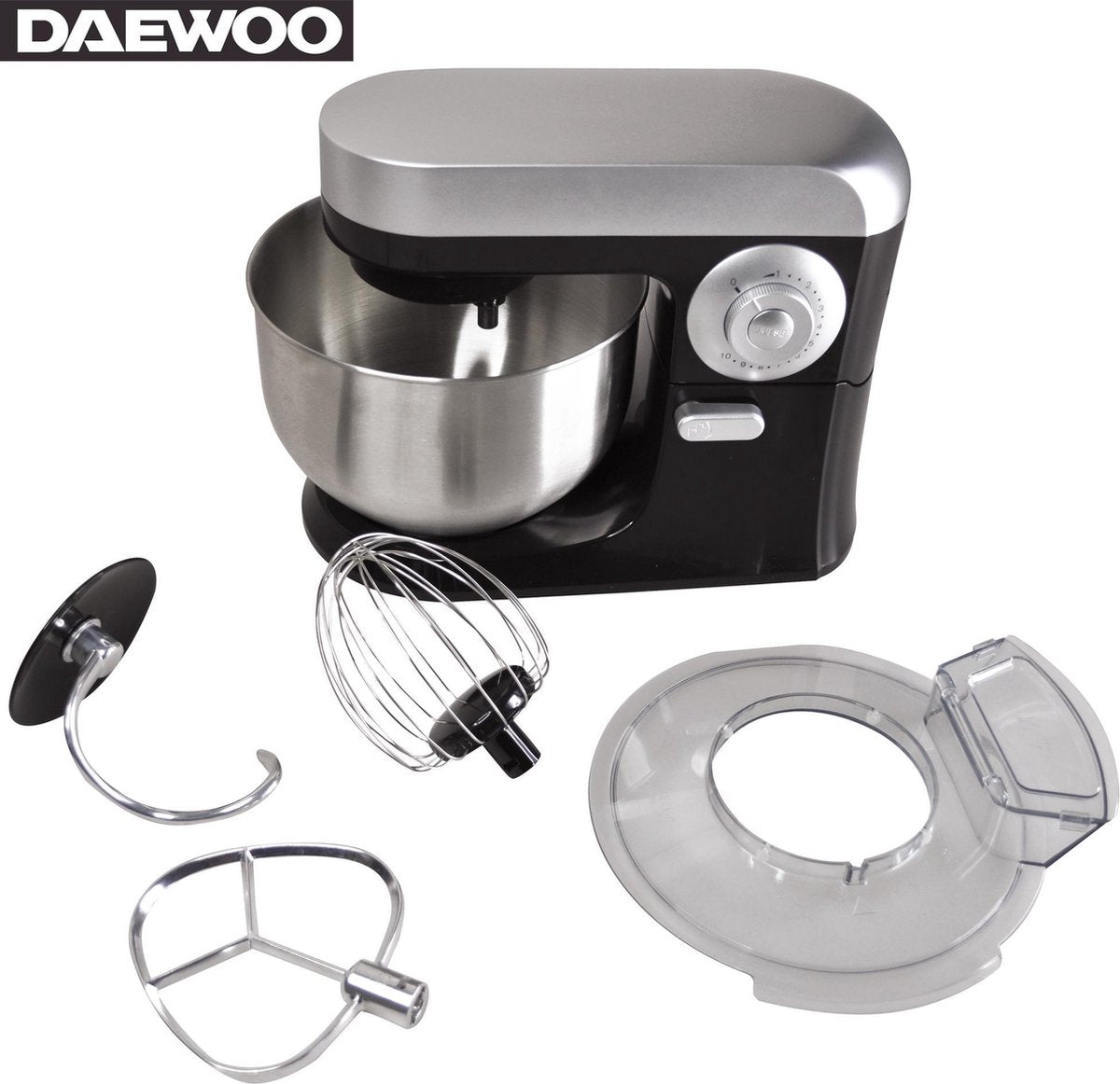 Daewoo - Keukenmachine  - Keukenrobot mixer multifunctionele - Keuken robot 5 Liter - 10 Snelheden - Elektrische energie 700w - Kleur zwart - SYM1410