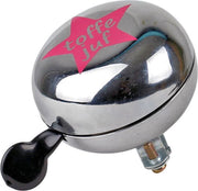 Leuk kado met naam ding dong fietsbel 80 mm - chrome