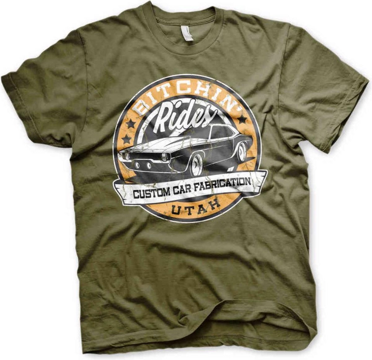 Bitchin' Rides Heren Tshirt -XL- Utah Groen