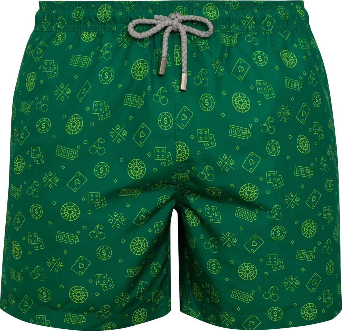 PLAYER Sneldrogende Zwembroek Heren met Mesh Binnenbroek en Drie Zakken - Zachte en Comfortabele Zwemshort Heren / Zwembroeken Heren - Waterafstotende Zwembroek Mannen / Herenmode van Premium Stof - Groen - XXL