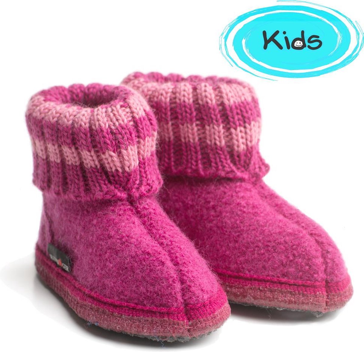Haflinger Paul Sokpantoffel - Roze - 28 - Vilt