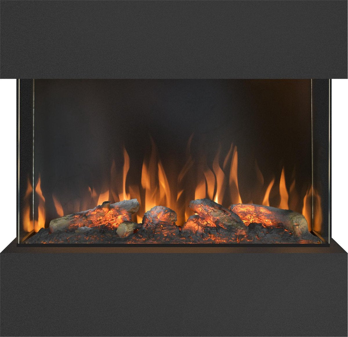 Elektrische wand of inbouwhaard Castello met 3D LED effect
