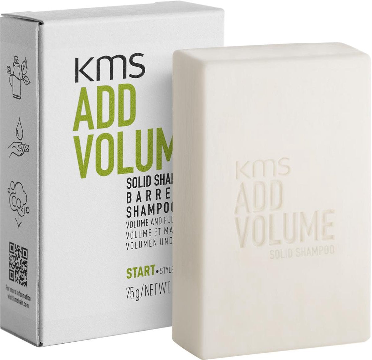 KMS - Add Volume - Solid Shampoo Bar - 75 gr