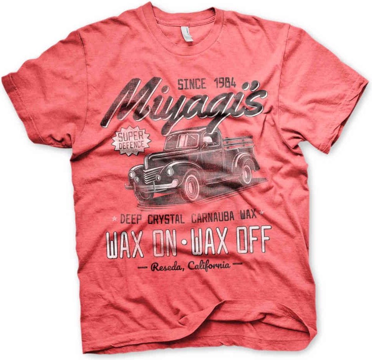 Karate Kid Heren Tshirt -2XL- Miyagi's Super Defence Waxing Rood