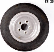 Compleet 10 inch wiel - 195/55R10C band + velg - mercedes steek: 5x112 - 750 kg - 10 PR - 67 mm naafdiameter