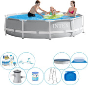 Alles in 1 Zwembad Pakket - Intex Prism Frame Rond 305x76 cm