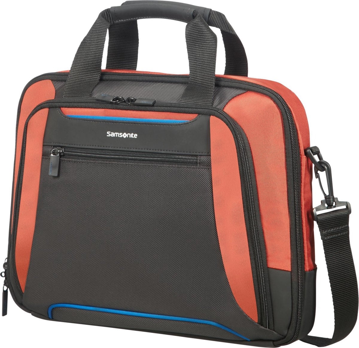 Samsonite Laptopschoudertas - Kleur Laptop Bailhandle 14.1 inch Orange/Anthracite