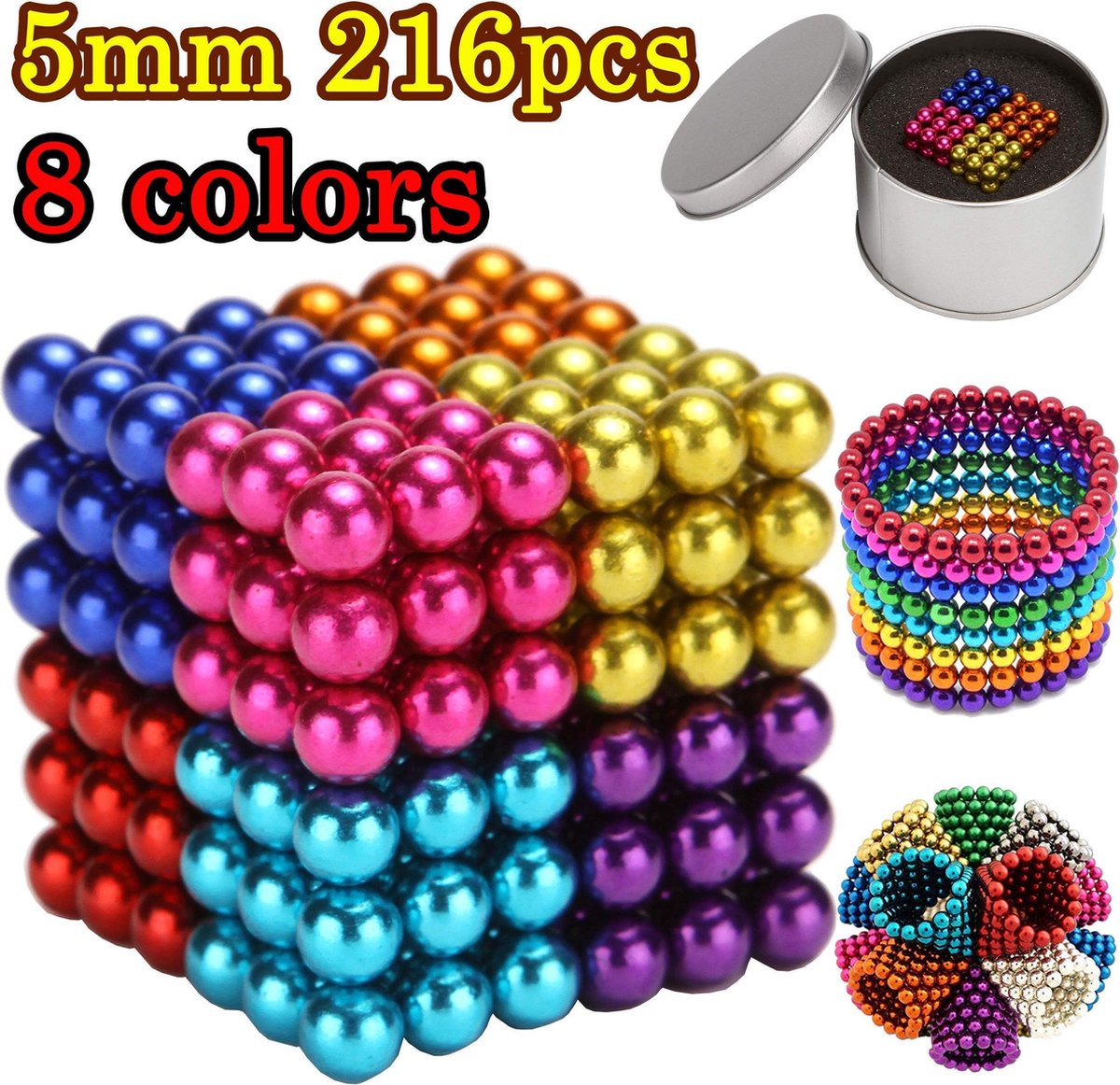 Mini magnetishe ballen -fidget toy - speel magneten .