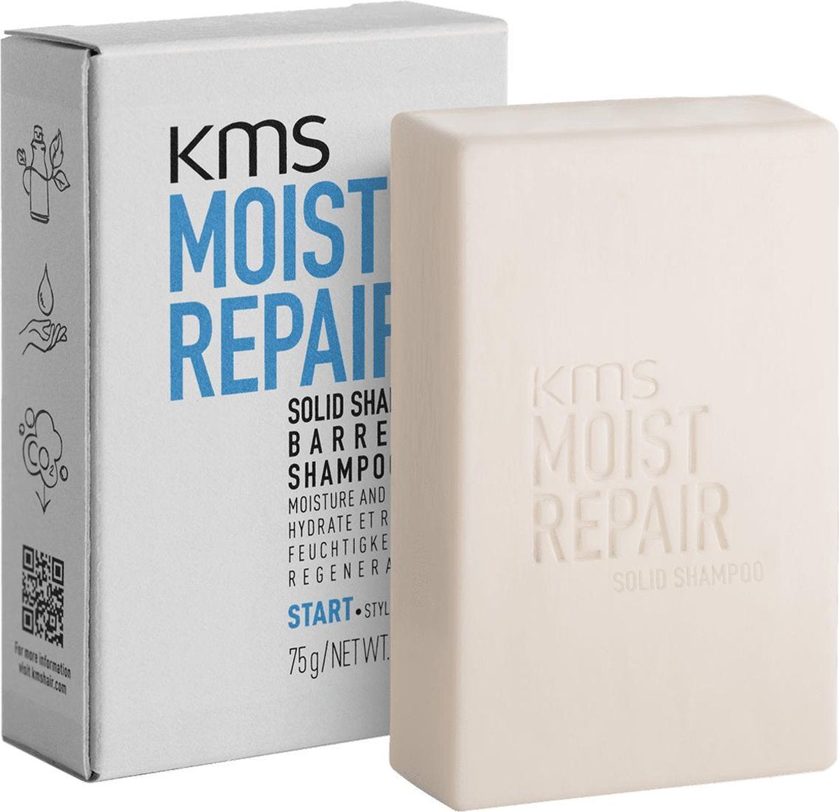 KMS - Moist Repair - Solid Shampoo Bar - 75 gr