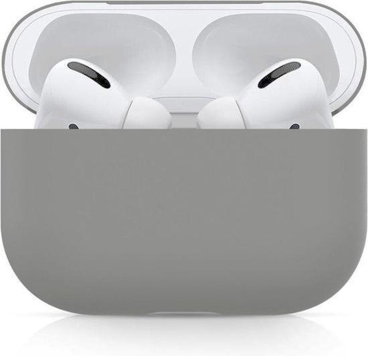 Bee's - Airpods Pro Hoesje Siliconen Case - Grijs - Soft Case - Airpods Pro Case - Airpods Pro