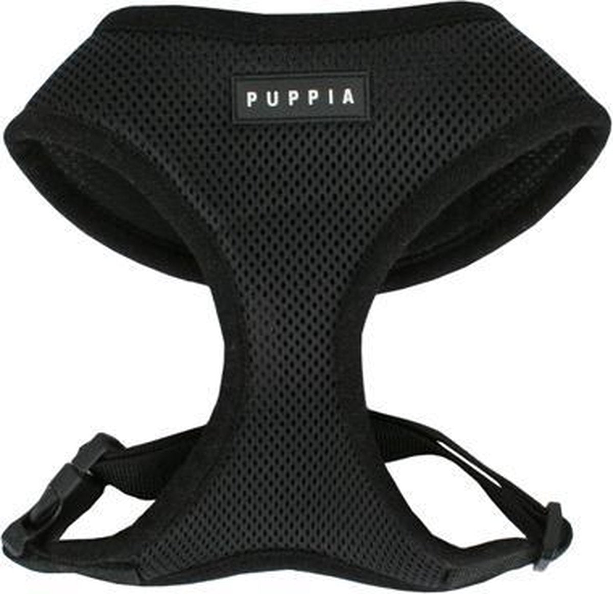 Puppia Hondentuig - S - borstomvang 32-44 cm - Zwart