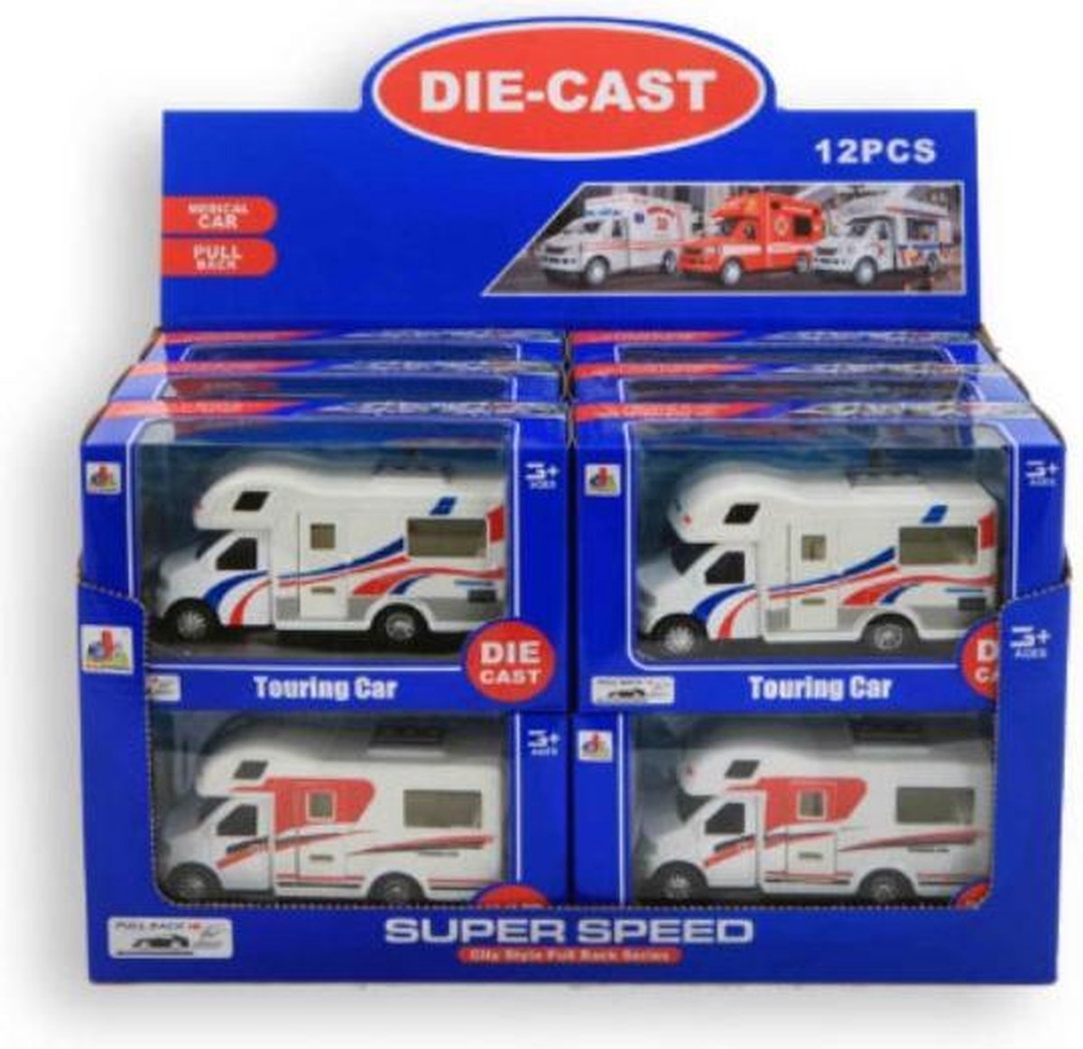 Camper Die-Cast 12.5Cm 2 Assorti 8344