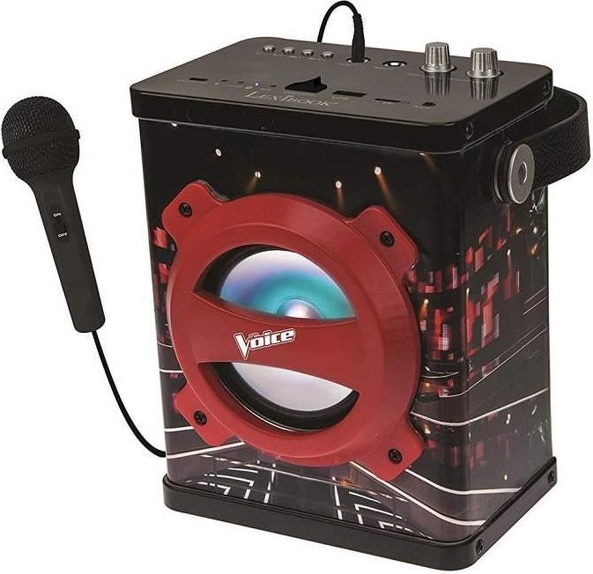 LEXIBOOK - Karaoke Bluetooth-luidspreker met microfoon The Voice