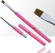 GUAPÀ - Gel Penseel Roze voor Gel Nagels - High Quality Nr #8