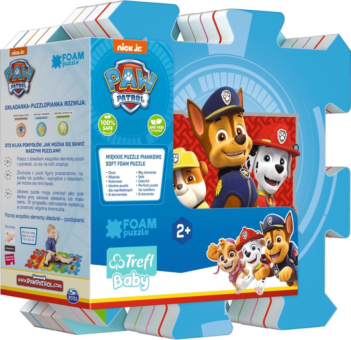 Trefl Puzzel Paw Patrol vloer foam: 8 stukjes
