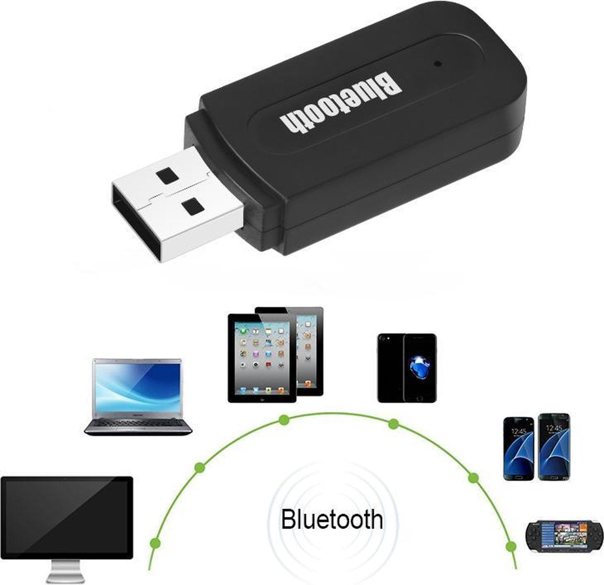 Bluetooth ontvanger met 3.5mm aux aansluiting