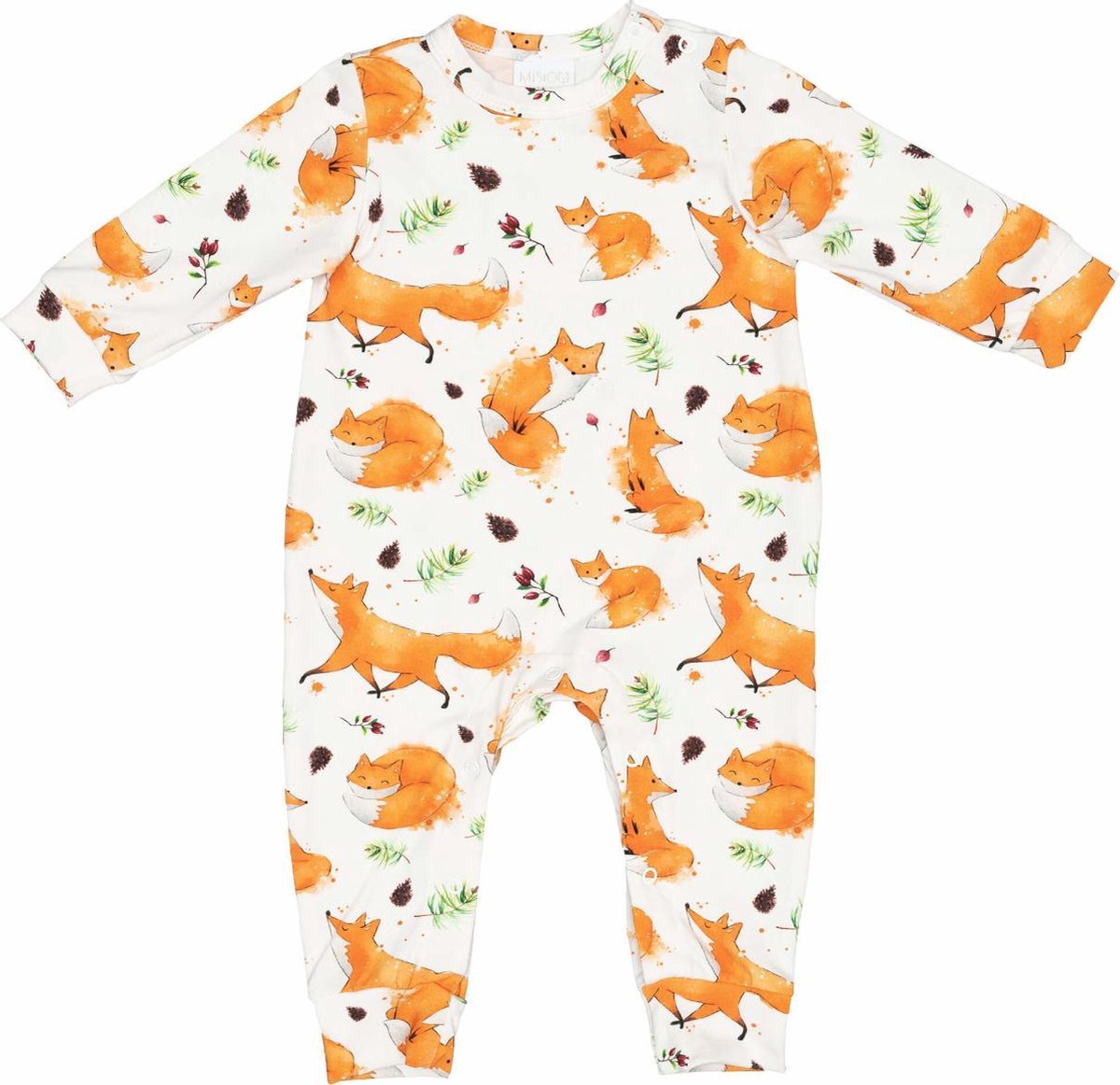 Misioo Boxpakje Foxes - Kinderkleding - Jongen - meisje - kraamcadeau - kwaliteit kleding - vos - dieren - maat 80/86