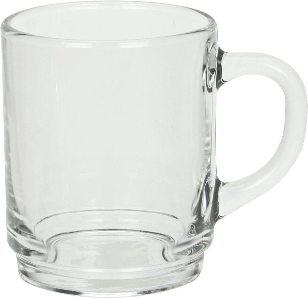 6 theeglazen met oor 25cl