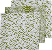 Meyco 3-pack luiers Snake/Cheetah - avocado