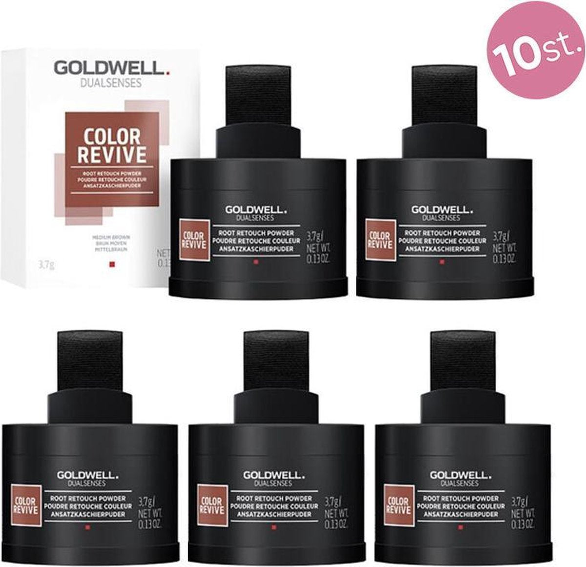 10X Goldwell Dualsenses Color Revive Root Retouch Powder Medium Brown 3