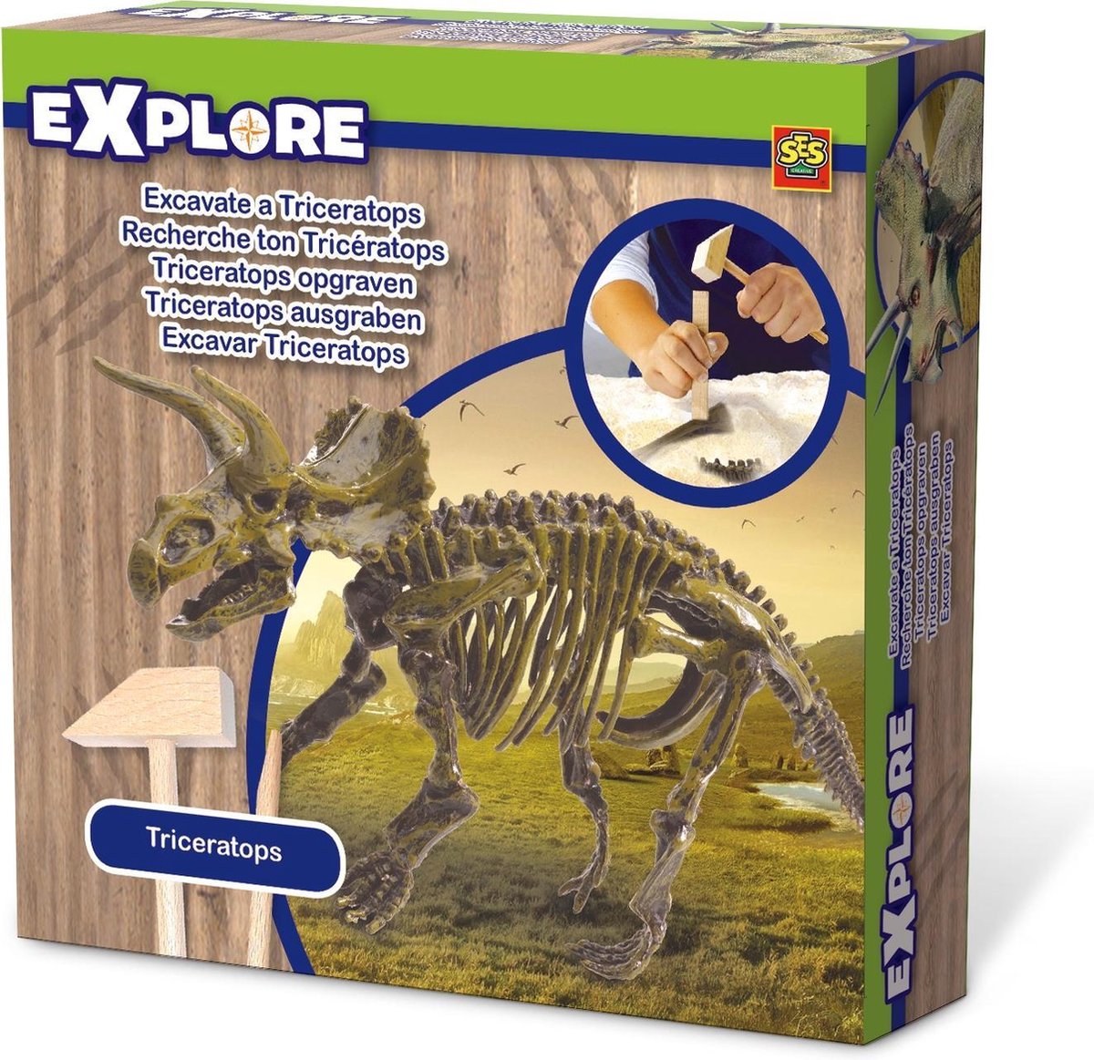Explore Triceratops opgraven