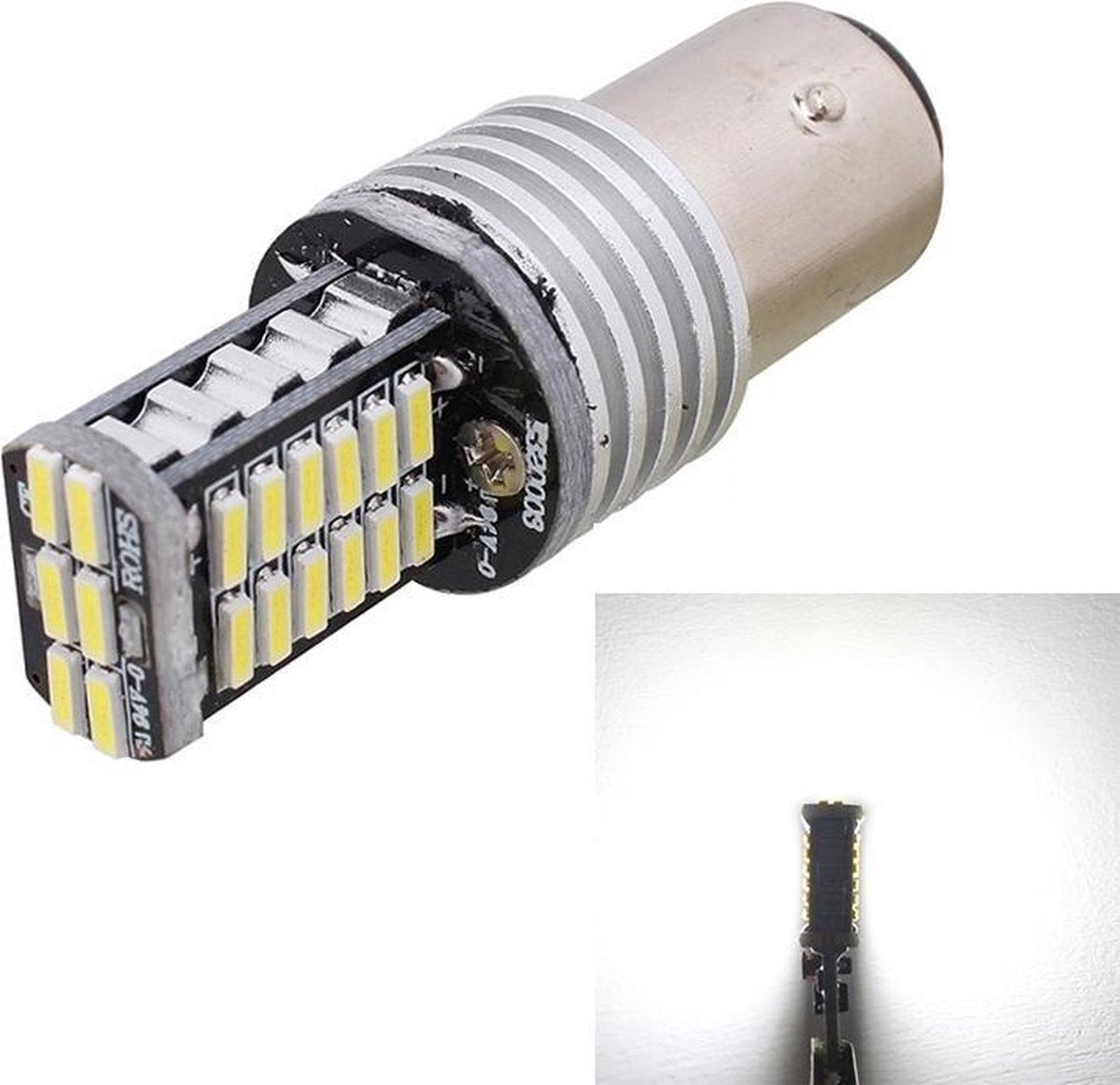 2 STKS 1157 / BAY15D 6 W 4014-30SMD 900LM Wit Licht 6500 K Decoderen LED Auto Rem / Stuurlicht