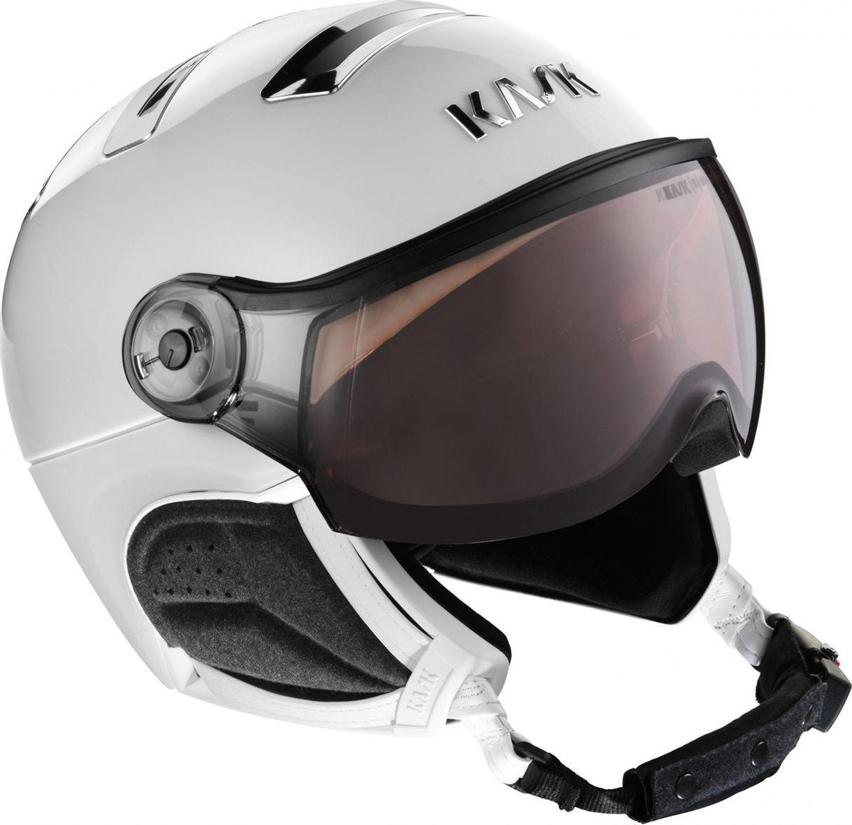 Chrome White / Zilver Photochromic vizier - Maat: M 58 cm maat: M    dames > wintersport materiaal > helmen