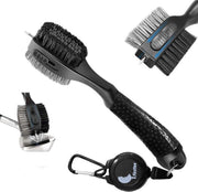 Firsttee - LUXE Schoonmaakborstel XXL - INCL. Ophangsysteem - Staal borstel - Schoonmaak Brush - Cleaner - Golf accessoires - Cadeau - Golfballen - Golftrainingsmateriaal - Sport - Training - Golfset - Trolley - Tees - Golftas - Trainingsmaterialen
