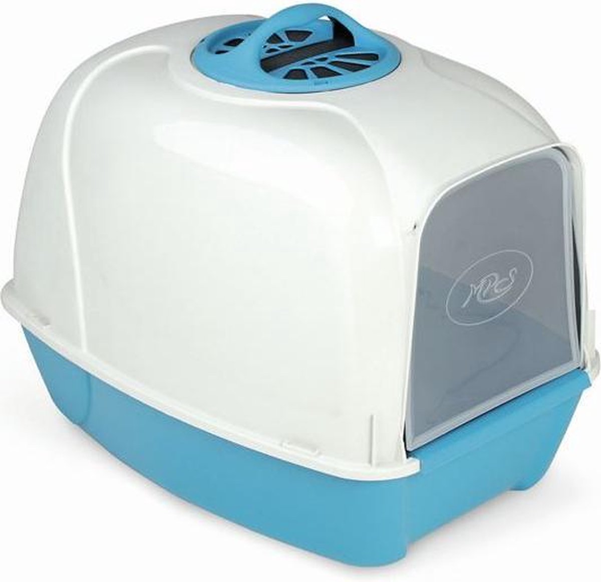 Mps Kattenbak Met Filter Pixi 52 X 39 X 39 Cm Blauw