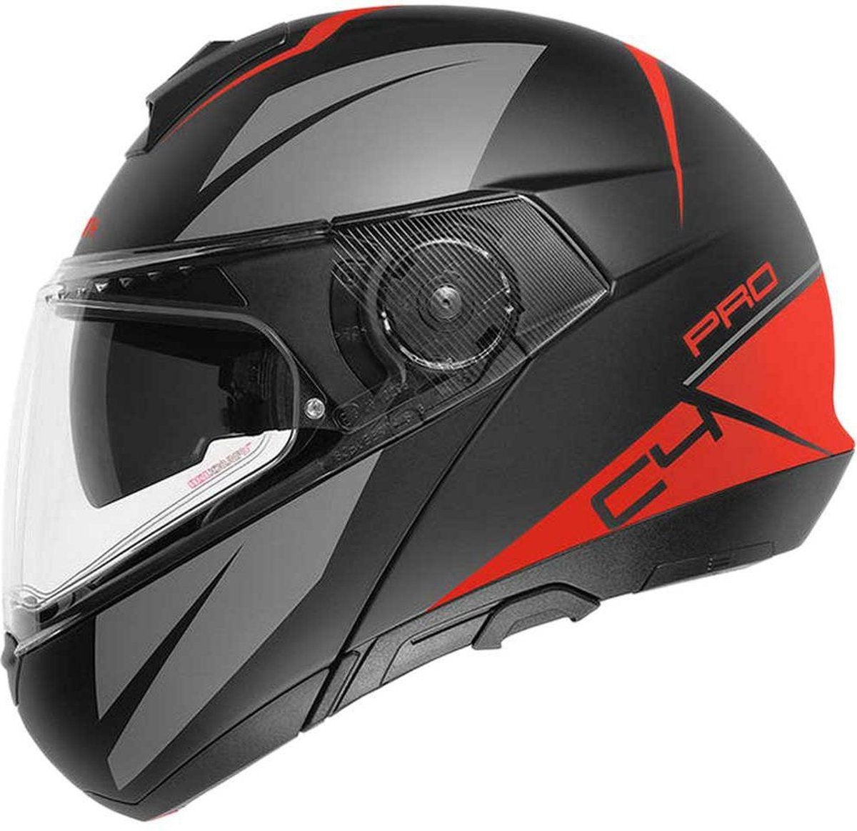 Schuberth C4 Pro Merak Black Red Modular Helmet S