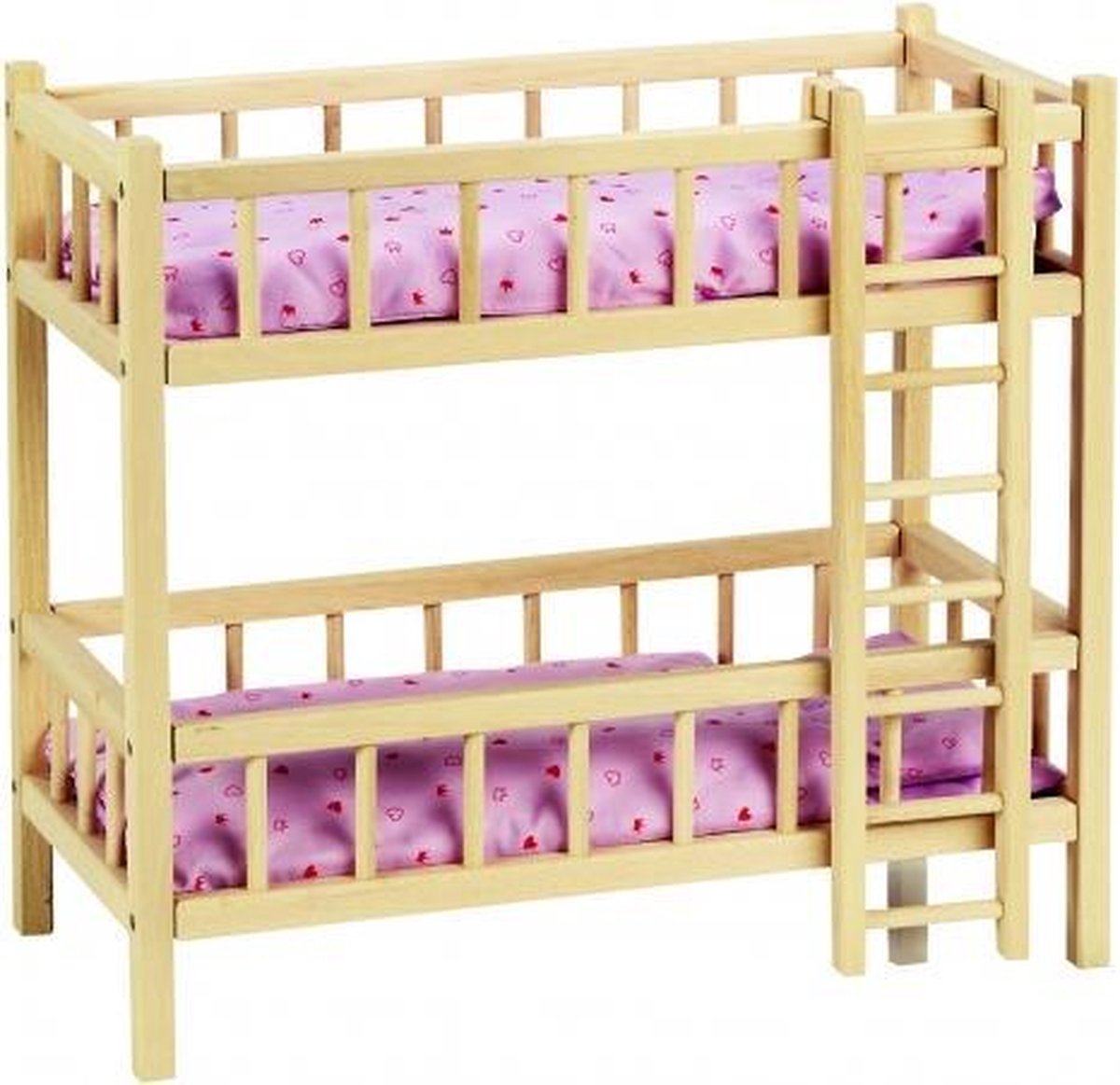 Goki Poppen houten stapelbed met ladder 59 x 29