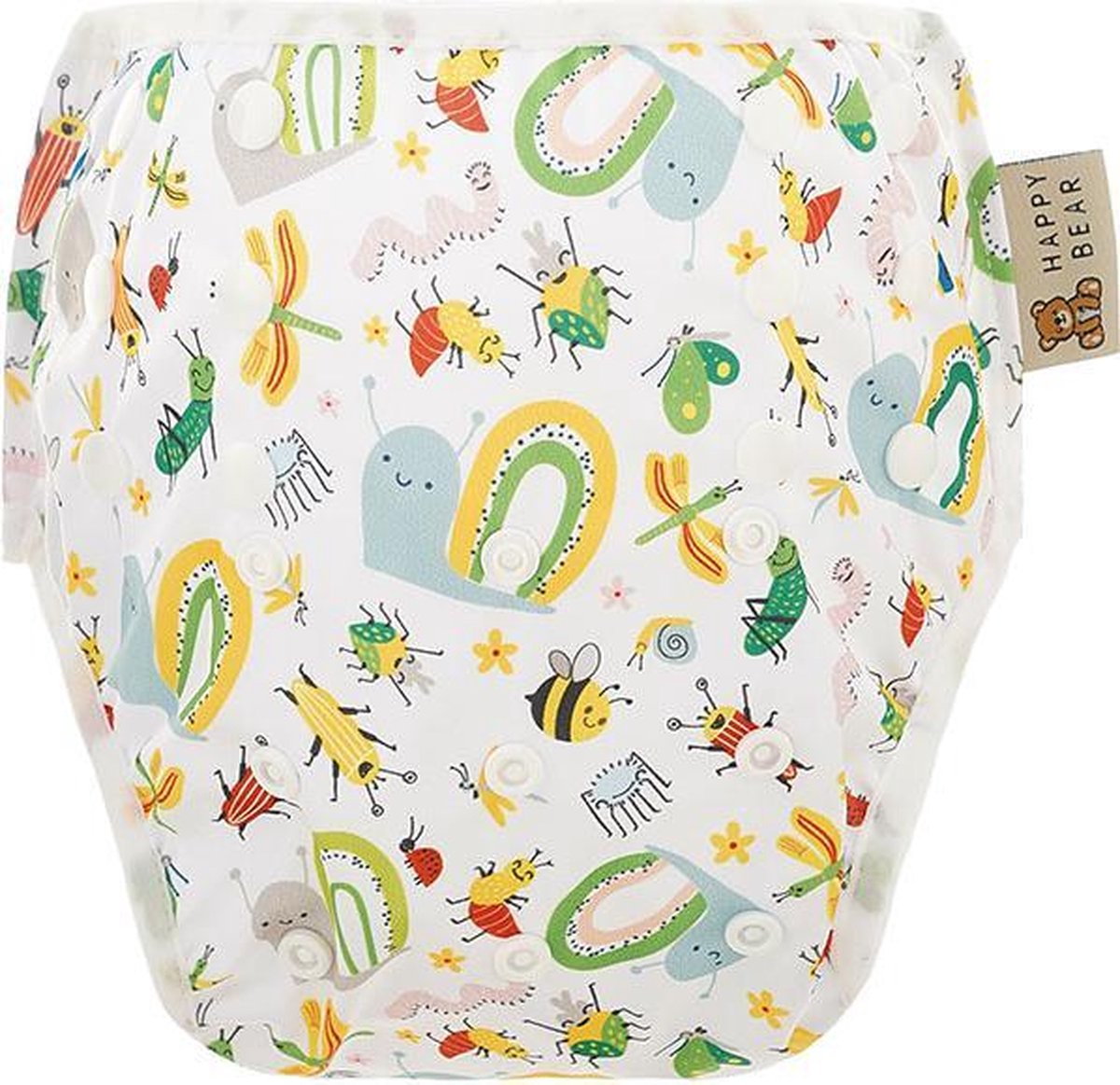 HappyBear - Zwemluier Insecten | 0-3 jaar - Wasbaar - Onesize