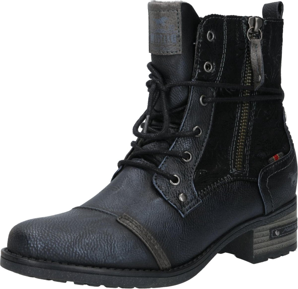Mustang Veterboot  Zwart