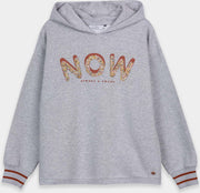 Tiffosi korte ruime hoody grijs maat 152