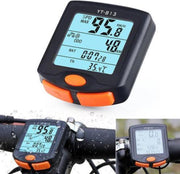 Rhodim - Multifunctionele Fietscomputer - Snelheidsmeter - Kilometerteller voor Fiets of Motor - Waterdicht - Dag & Nachtmodus - Zwart