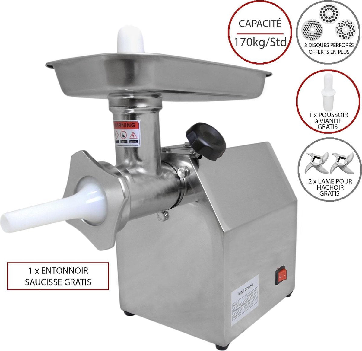 KuKoo Commercial Meat Grinder