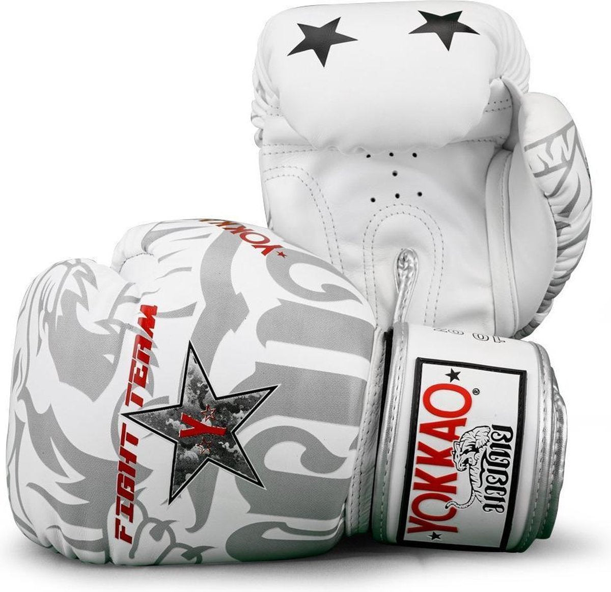 Yokkao - Limited Edition - Fight Team Bokshandschoenen - Leer - Wit