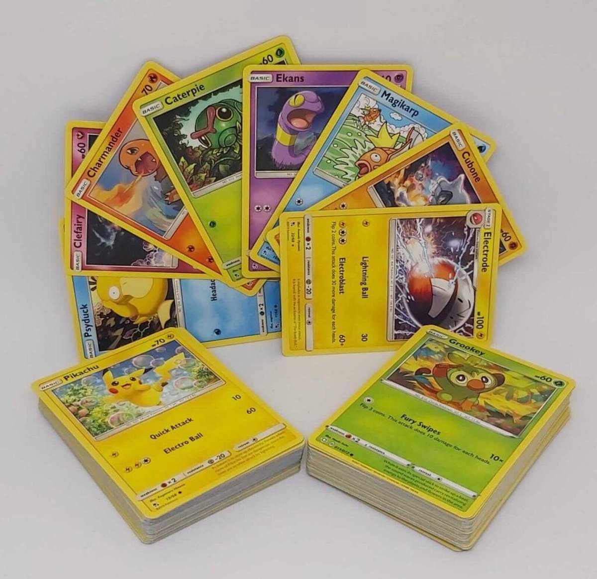 50 Verschillende Pokémon Kaarten