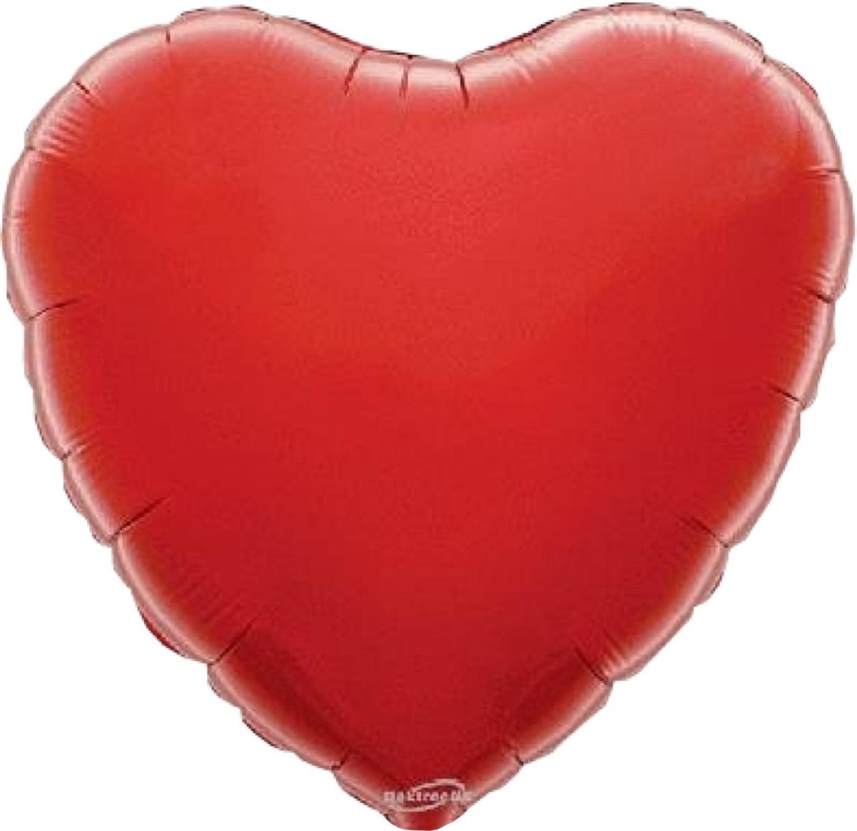 Folieballon - Hart - Rood - 45cm - Zonder vulling