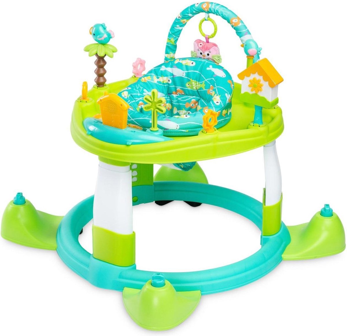 Toys Aloha Baby walker - loopstoel - looptrainer - babymobile 3 in 1 Green baby speelgoed