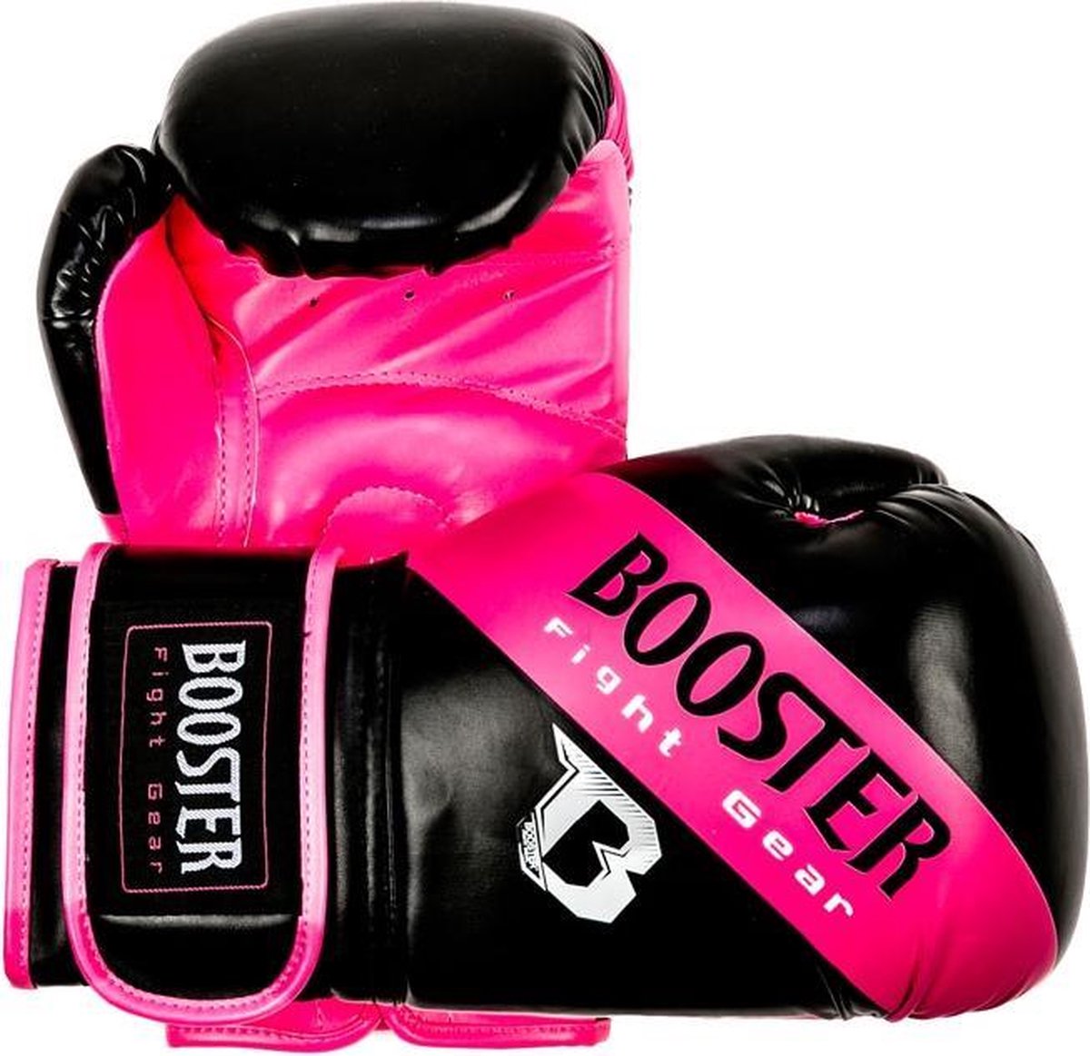 Booster BT Sparring (kick)bokshandschoenen Zwart/Roze 8 oz