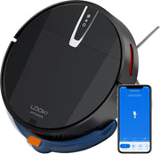 Looki® Robotstofzuiger met Dweilfunctie en App Bediening - Draadloze Robot Stofzuiger - iOs & Android - Automatisch - Met Laadstation - 45DB - Zwart