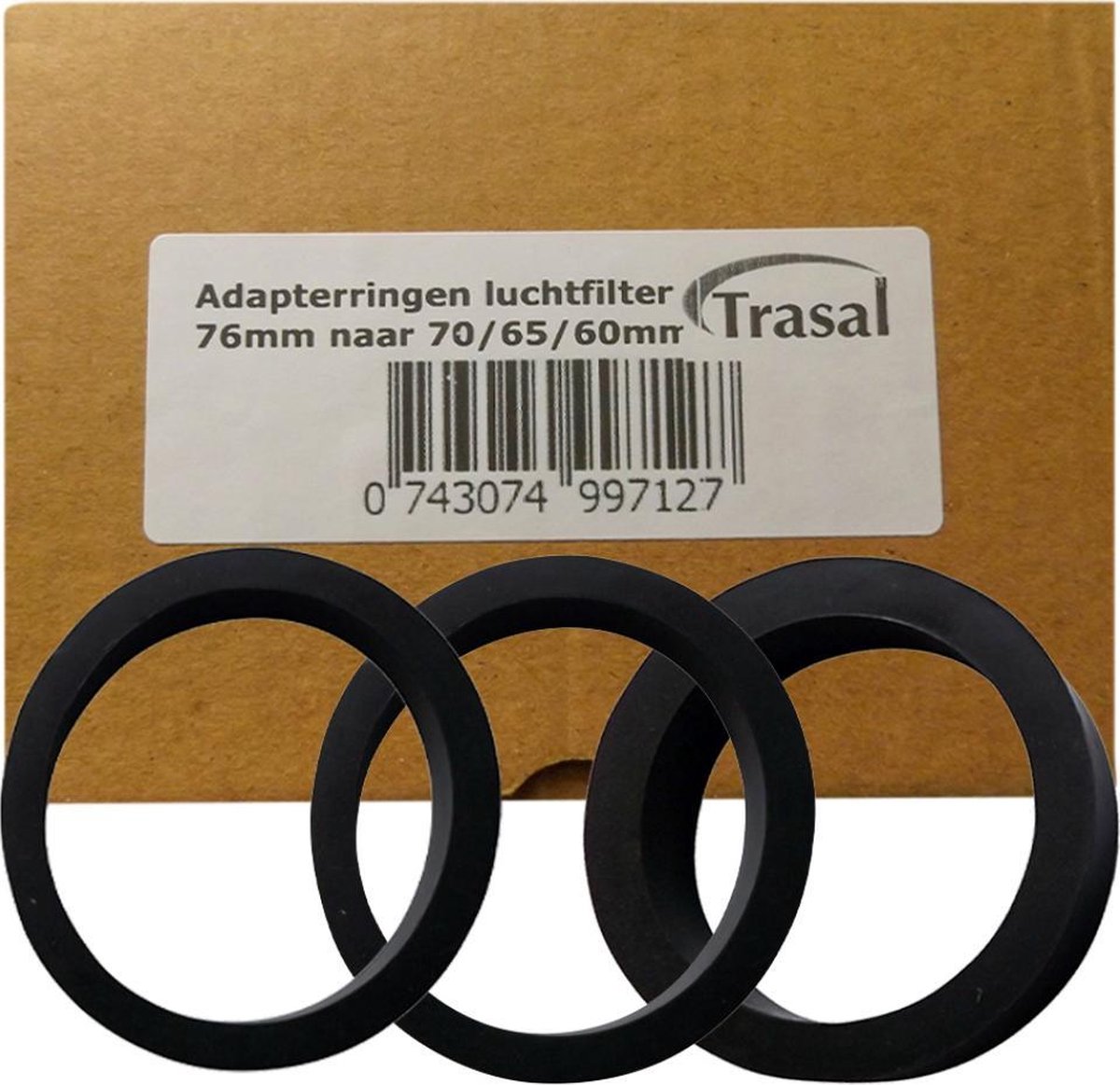 Adapterringen voor (sport-)luchtfilter 76mm naar 70/65/60mm
