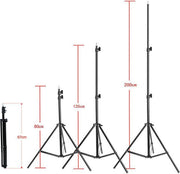 FOTOSTUDIO STATIEF TELESCOPISCH INSTELBAAR VAN 80 TOT 200 CM