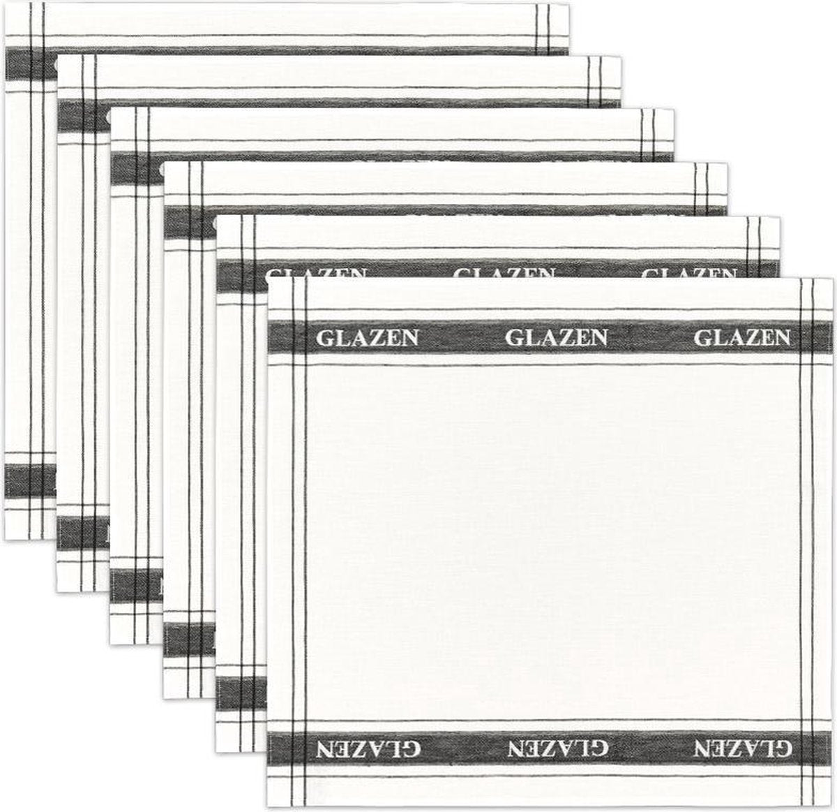 DDDDD Glazendoek / Poleerdoek - White - 6 Stuks