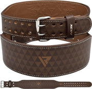 ARLO 4 Inch Medium Tan Leather Weightlifting Belt - Maat: L - Bruin - NAPPA-leer